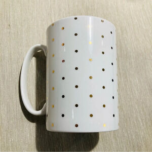KATE SPADE Lenox Gold Micro Dots Fine China 10 fl  oz Mug